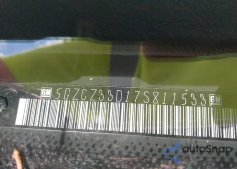 2007 Saturn Vue 4 Cyl из США, поврежденный, VIN 5GZCZ33D17S811533